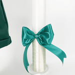 Trusou botez complet cu hainute si lumanare personalizata hand made - Alesio - Botez bebelusi