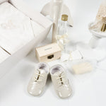 Trusou botez complet cu hainute si lumanare personalizata hand made - Clau - Botez bebelusi