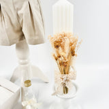 Trusou botez complet cu hainute si lumanare personalizata hand made - Clau - Botez bebelusi