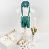Trusou botez complet cu hainute si lumanare personalizata hand made - Luci - Botez bebelusi