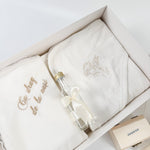 Trusou botez complet cu hainute si lumanare personalizata hand made - Luci - Botez bebelusi