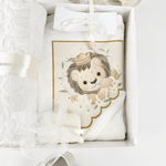 Trusou botez complet cu hainute si lumanare personalizata hand made - Martin - Botez bebelusi