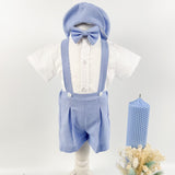 Trusou botez complet cu hainute si lumanare personalizata hand made - Mitrache - Botez bebelusi
