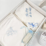 Trusou botez complet cu hainute si lumanare personalizata hand made - Mitrache - Botez bebelusi
