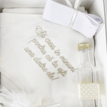Trusou botez complet cu hainute si lumanare personalizata hand made - Nicolas - Botez bebelusi