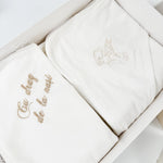 Trusou botez complet cu hainute si lumanare personalizata hand made - Silviu - Botez bebelusi