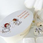 Trusou botez complet cu rochita eleganta, palton si lumanare personalizata manual - Celeste - Botez bebelusi