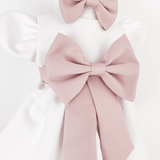 Trusou botez complet cu rochita eleganta si lumanare personalizata hand made - Anelys - Botez bebelusi