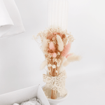 Trusou botez complet cu rochita eleganta si lumanare personalizata hand made - Anelys - Botez bebelusi