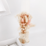 Trusou botez complet cu rochita eleganta si lumanare personalizata hand made - Anelys - Botez bebelusi