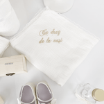 Trusou botez complet cu rochita eleganta si lumanare personalizata hand made - Ania - Botez bebelusi
