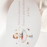 Trusou botez complet cu rochita eleganta si lumanare personalizata hand made - Clotilde - Botez bebelusi