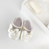 Trusou botez complet cu rochita eleganta si lumanare personalizata hand made - Crinuta - Botez bebelusi