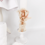 Trusou botez complet cu rochita eleganta si lumanare personalizata hand made - Dalia - Botez bebelusi