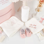 Trusou botez complet cu rochita eleganta si lumanare personalizata hand made - Danina - Botez bebelusi