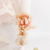 Trusou botez complet cu rochita eleganta si lumanare personalizata hand made - Danina - Botez bebelusi