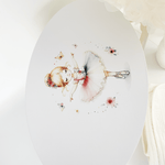 Trusou botez complet cu rochita eleganta si lumanare personalizata hand made - Gineva - Botez bebelusi