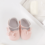 Trusou botez complet cu rochita eleganta si lumanare personalizata hand made - Nadia - Botez bebelusi