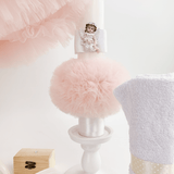 Trusou botez complet cu rochita eleganta si lumanare personalizata manual - Adelaide - Botez bebelusi
