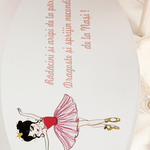 Trusou botez complet cu rochita eleganta si lumanare personalizata manual - Adelaide - Botez bebelusi