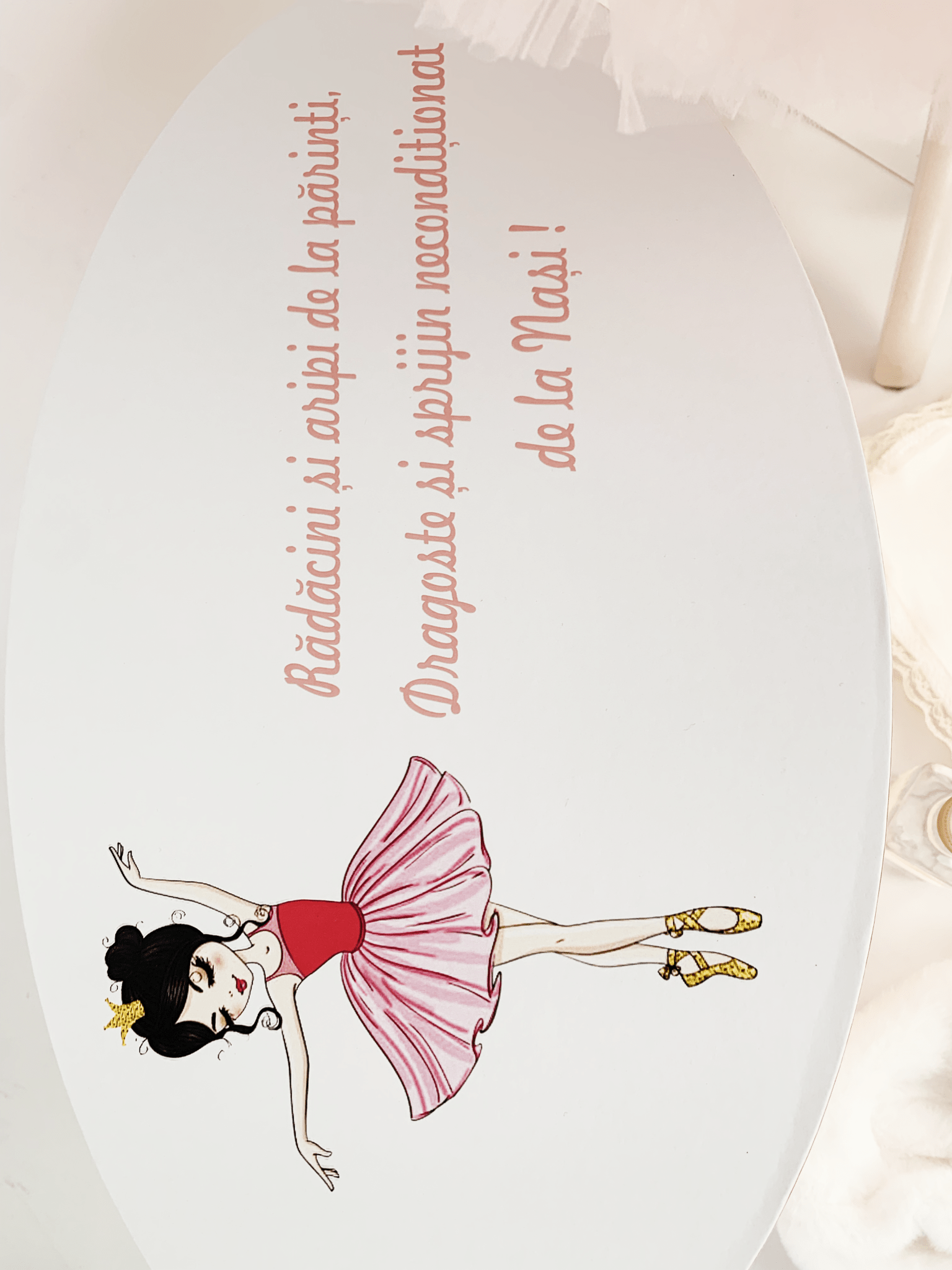 Trusou botez complet cu rochita eleganta si lumanare personalizata manual - Adelaide - Botez bebelusi
