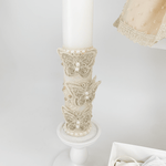Trusou botez complet cu rochita eleganta si lumanare personalizata manual - Aurelia - Botez bebelusi