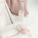 Trusou botez complet cu rochita eleganta si lumanare personalizata manual - Lola - Botez bebelusi