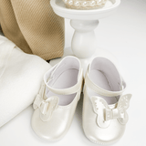 Trusou botez complet cu rochita eleganta si lumanare personalizata manual - Pauline - Botez bebelusi