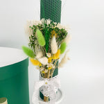 Trusou botez complet verde cu ursulet cu baloane - Botez bebelusi