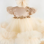 Set botez fetita produs romanesc, rochita botez fetita eleganta