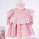 Trusou botez hand made cu rochita, lumanare si accesorii personalizate - Frederica - Botez bebelusi