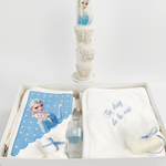 Trusou cu lumanare botez fetita Elsa - Botez bebelusi