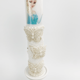 Trusou cu lumanare botez fetita Elsa - Botez bebelusi