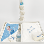 Trusou cu lumanare botez fetita Elsa - Botez bebelusi