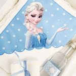 Trusou cu lumanare botez fetita Elsa - Botez bebelusi