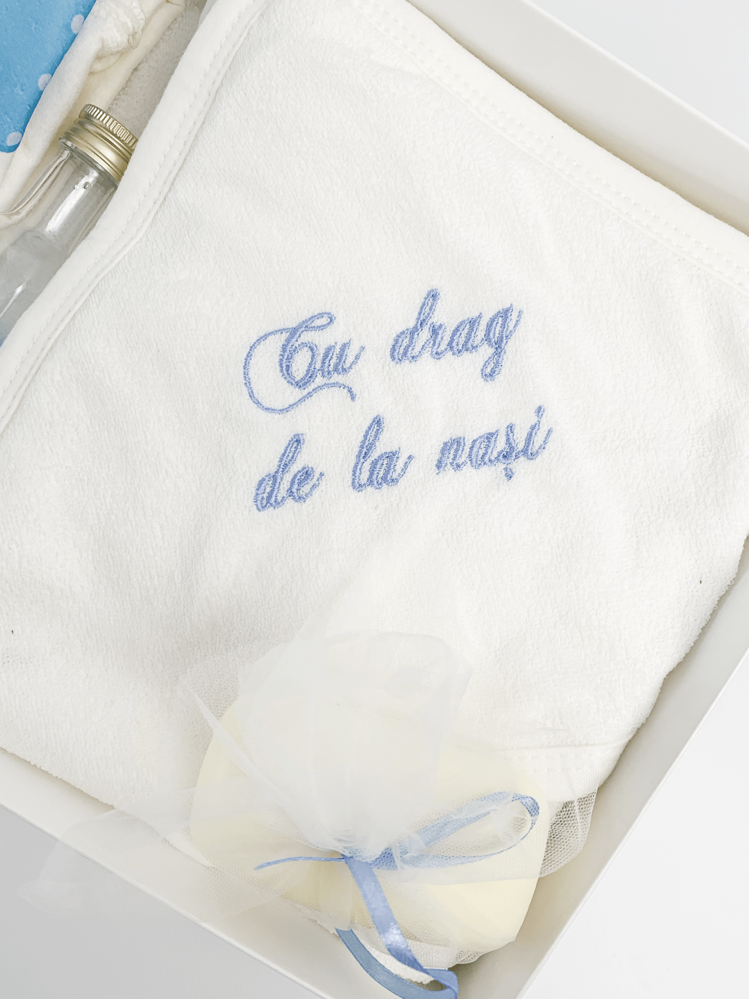 Trusou cu lumanare botez fetita Elsa - Botez bebelusi