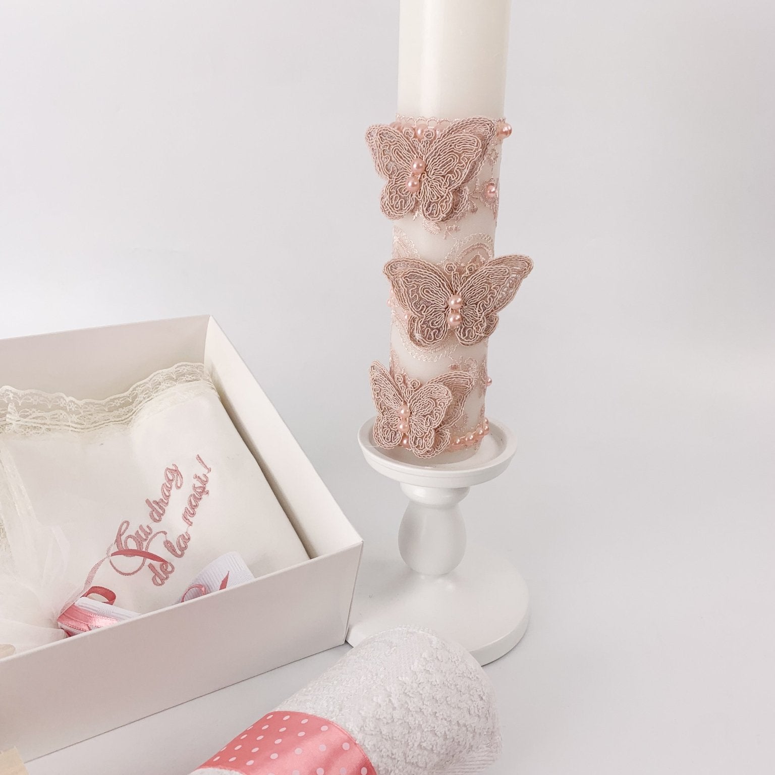 Trusou fetita roz cu zana - Botez bebelusi