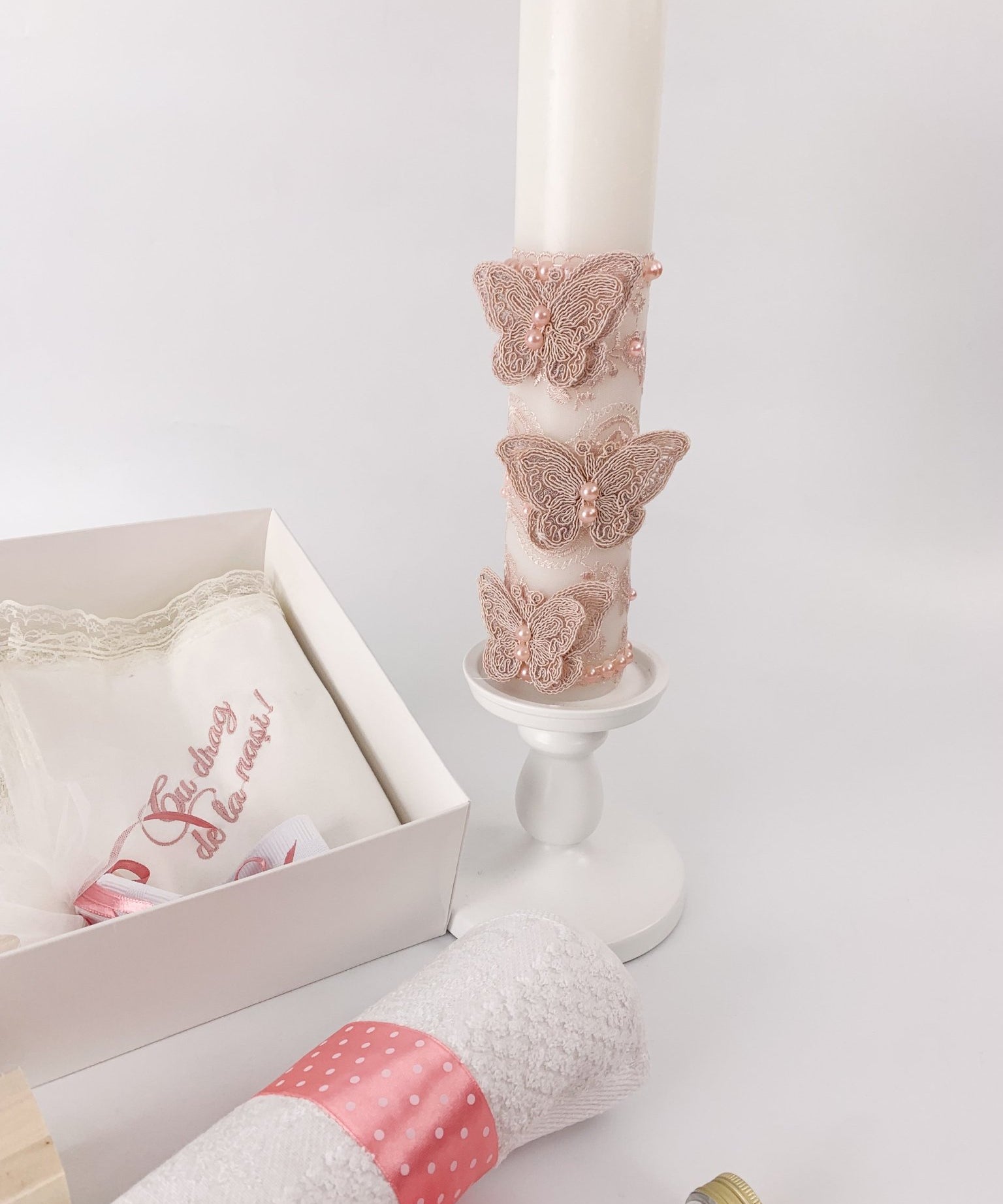 Trusou fetita roz cu zana - Botez bebelusi