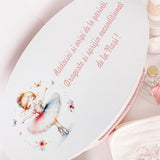 Trusou personalizat botez cu cufar, muselina si lumanare ceara naturala - Talia - Botez bebelusi