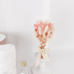Trusou personalizat botez cu cufar, muselina si lumanare ceara naturala - Vivienne - Botez bebelusi