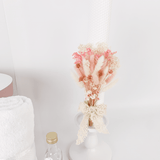 Trusou personalizat botez cu cufar, muselina si lumanare ceara naturala - Vivienne - Botez bebelusi