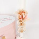 Trusou personalizat botez cu cufar, muselina si lumanare hand made - Talia - Botez bebelusi