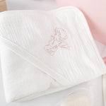 Trusou personalizat botez cu cufar, muselina si lumanare hand made - Talia - Botez bebelusi
