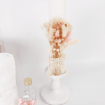 Trusou personalizat botez cu cufar, muselina si lumanare hand made - Vivienne - Botez bebelusi