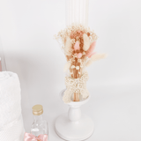 Trusou personalizat botez cu cufar, muselina si lumanare hand made - Vivienne - Botez bebelusi
