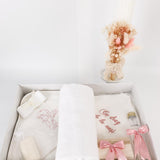 Trusou personalizat botez muselina si lumanare hand made - Talia - Botez bebelusi